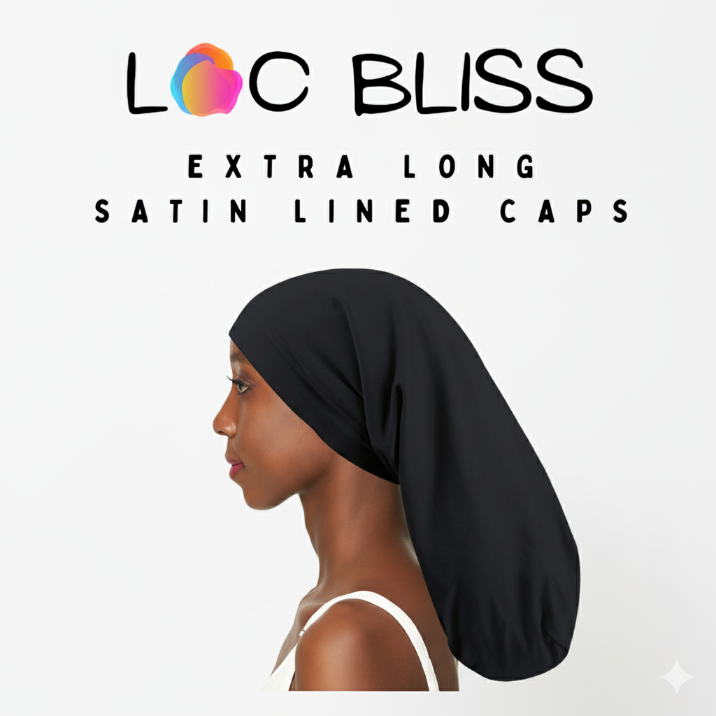 Blair Botanicals XL satin-lined cap for extra-long locs and braids — product view 1