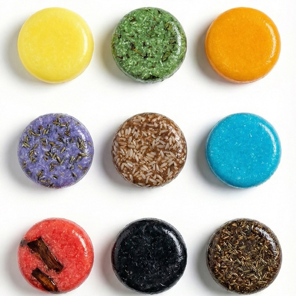 Blair Botanicals Loc Bliss Shampoo Bar packaging and bar detail.