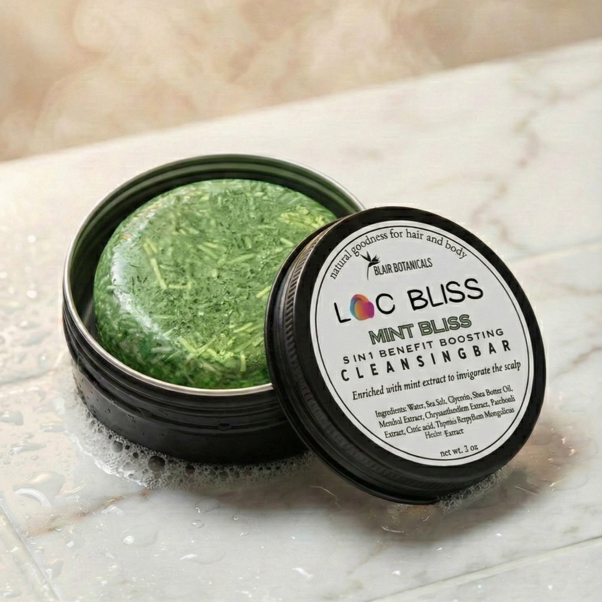 Loc Bliss Cleansing Bar — Residue-Free Loc Shampoo Bar | Natural Hair & Locs