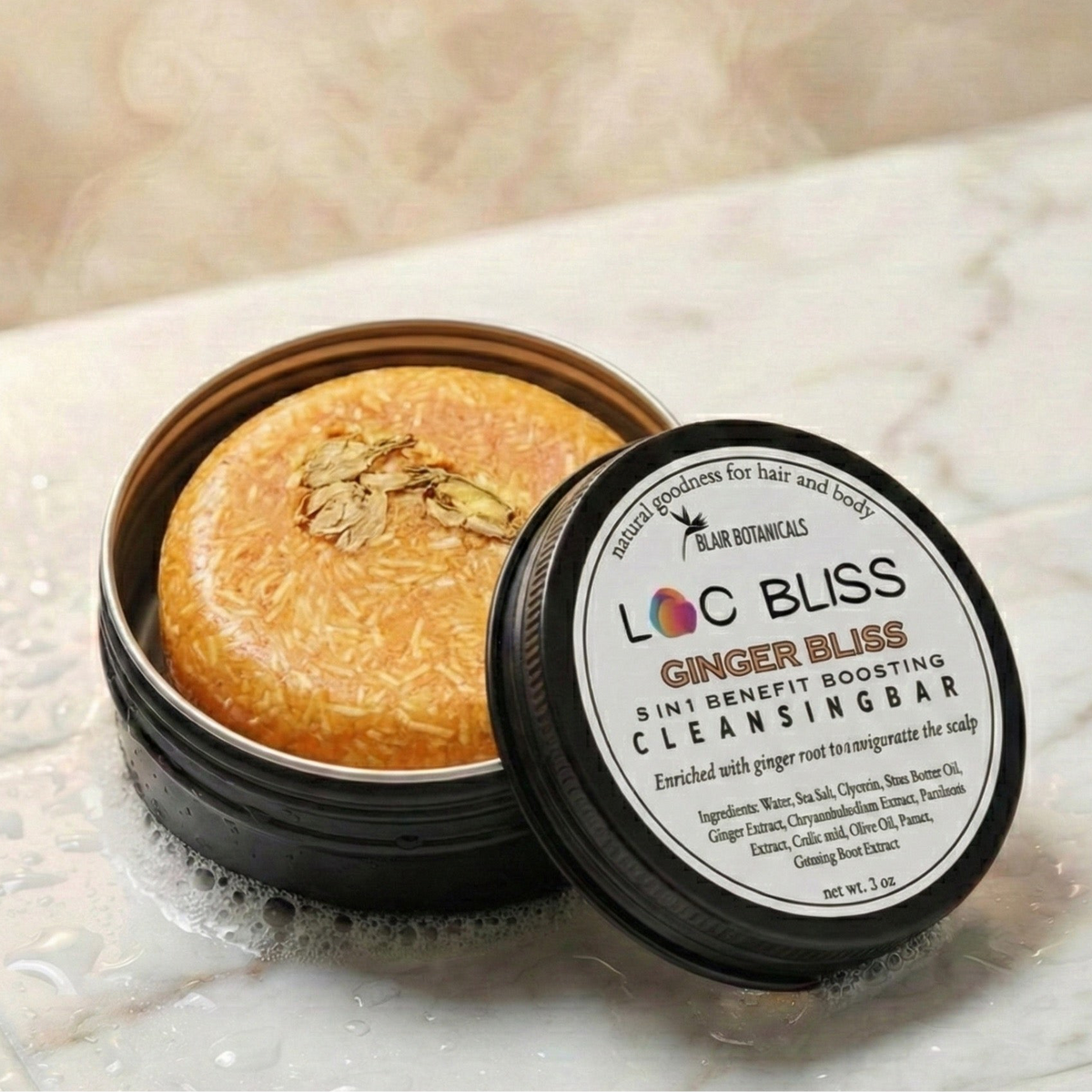 Loc Bliss Cleansing Bar — Residue-Free Loc Shampoo Bar | Natural Hair & Locs