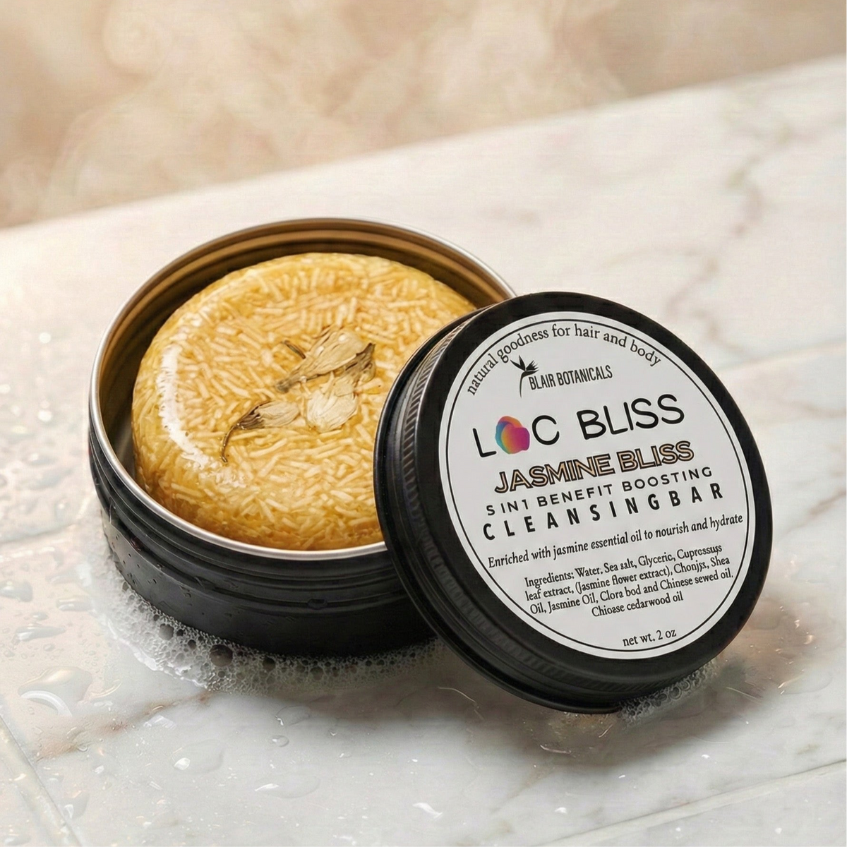 Loc Bliss Cleansing Bar — Residue-Free Loc Shampoo Bar | Natural Hair & Locs