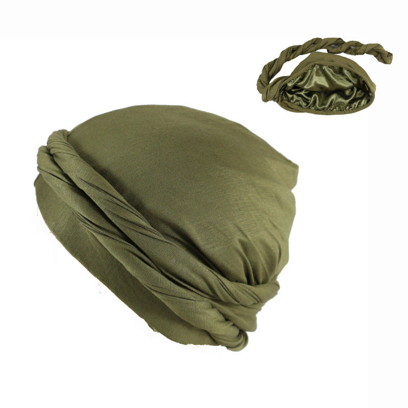 Easy Wrap Satin Lined Turbans