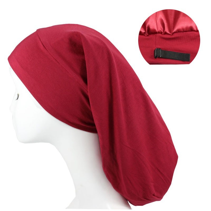 XL Satin Lined Cap (fits extra long hair, braids and locs)