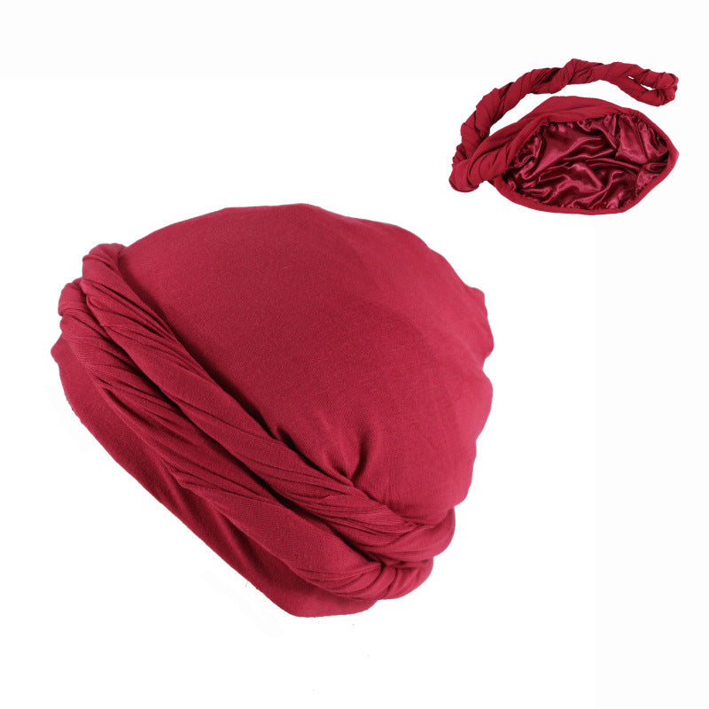 Easy Wrap Satin Lined Turbans