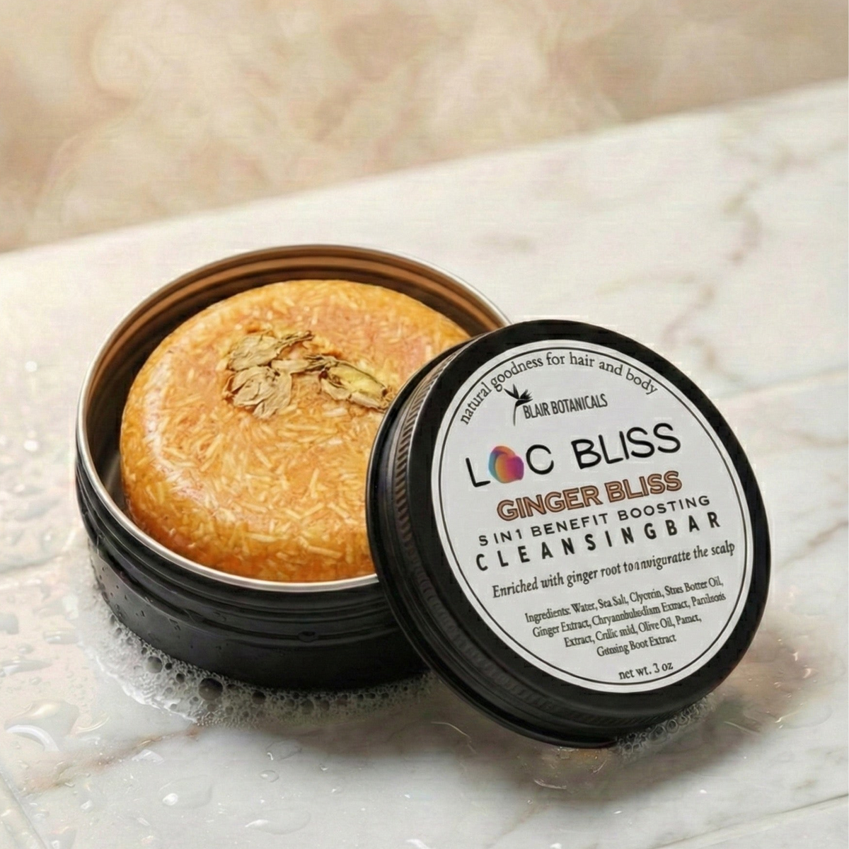 Loc Bliss Cleansing Bar — Residue-Free Loc Shampoo Bar | Natural Hair & Locs