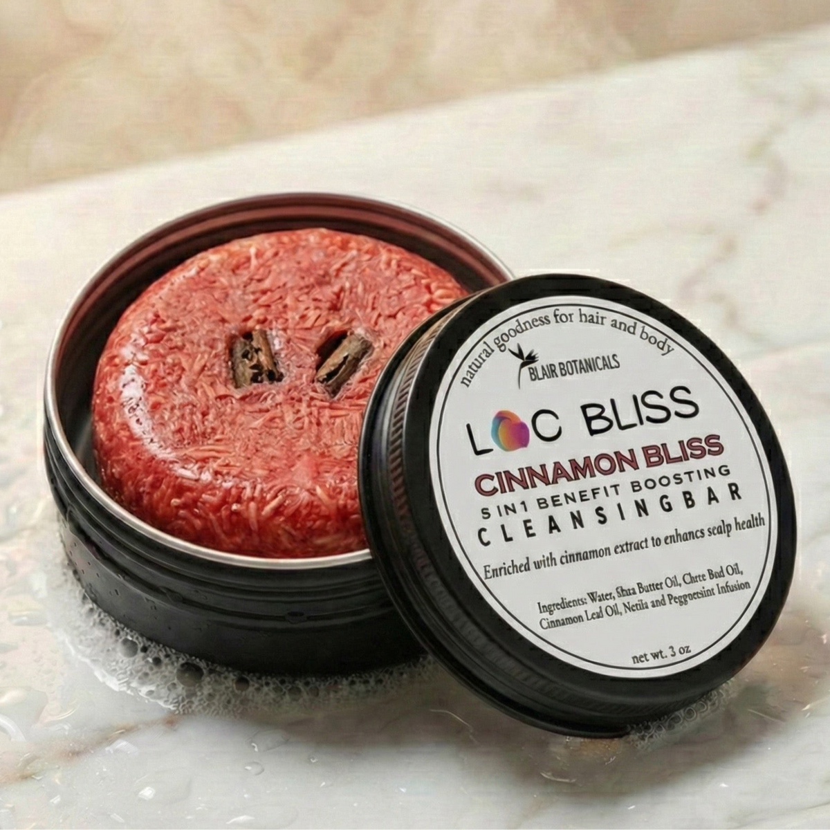 Loc Bliss Cleansing Bar — Residue-Free Loc Shampoo Bar | Natural Hair & Locs