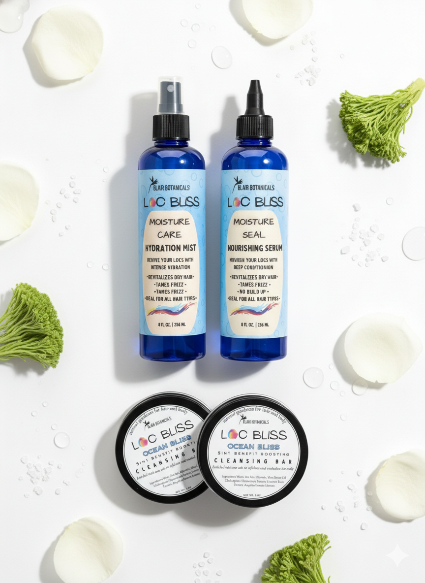 Grow and Glow Deluxe Bundle - Hydration and Healthy Haircare for Color Treated Locs and Natural Styles