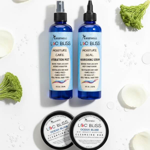 Grow and Glow Deluxe Bundle - Hydration and Healthy Haircare for Color Treated Locs and Natural Styles