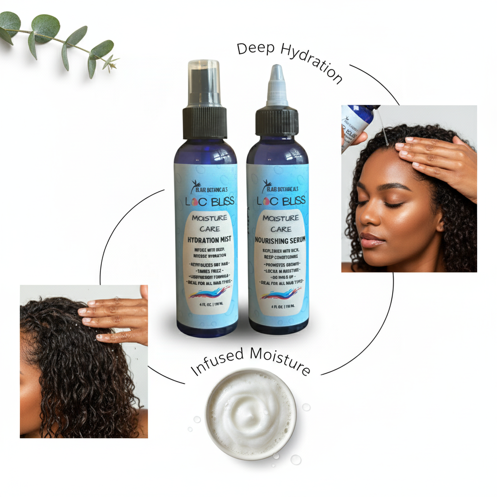 Grow & Glow Loc Care Bundle — 2 Bars + Mist + Serum