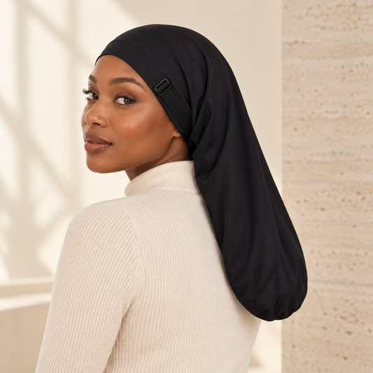XL Satin Lined Cap (fits extra long hair, braids and locs)