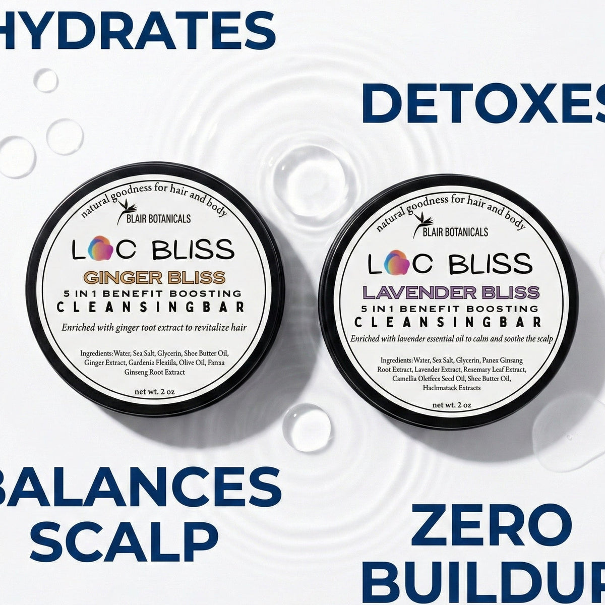 Loc Bliss 2 Step Cleansing Bar Duo