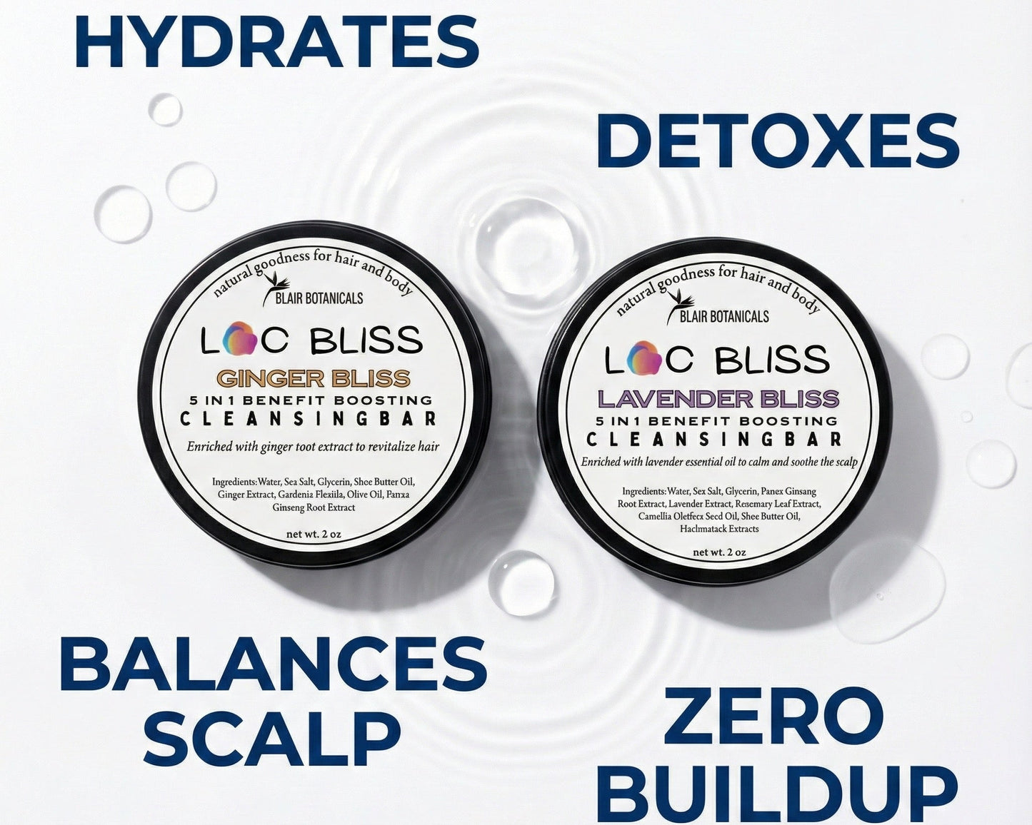 No Buildup Loc Shampoo Bars for Natural Hair