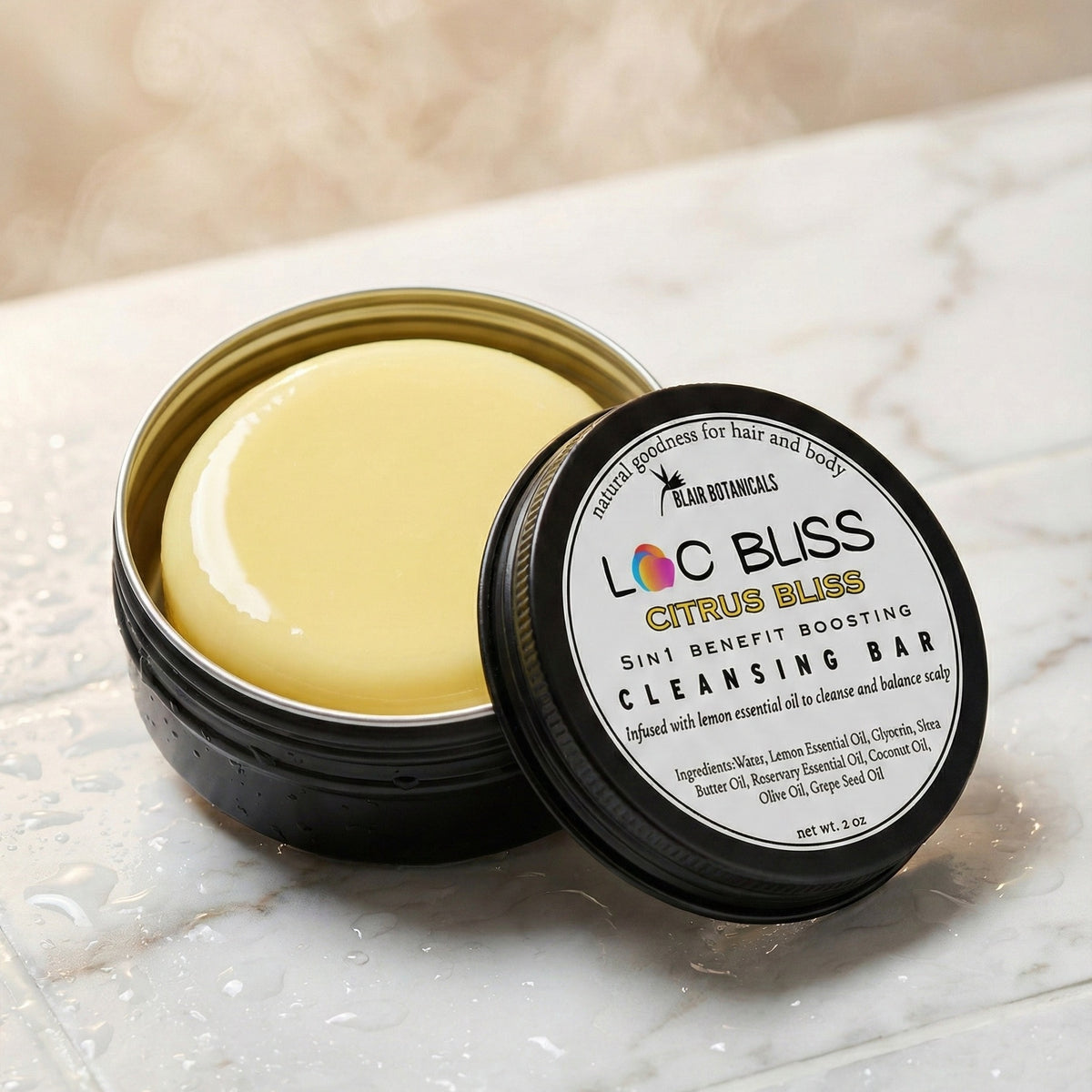 Loc Bliss Cleansing Bar — Residue-Free Loc Shampoo Bar | Natural Hair & Locs