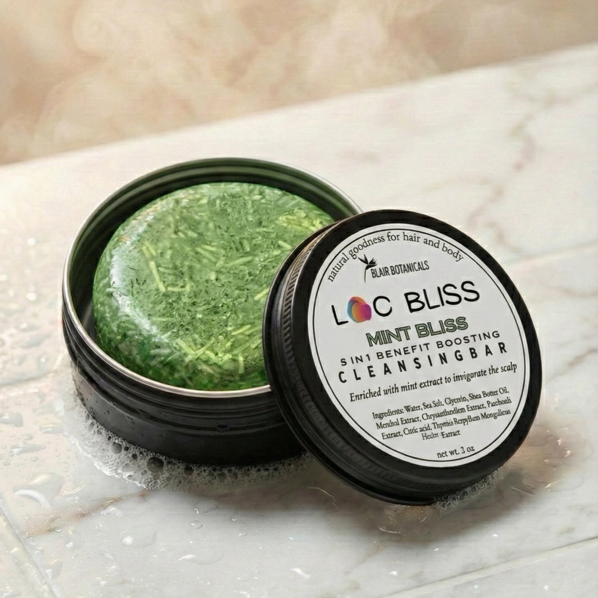 Loc Bliss Cleansing Bar — Residue-Free Loc Shampoo Bar | Natural Hair & Locs
