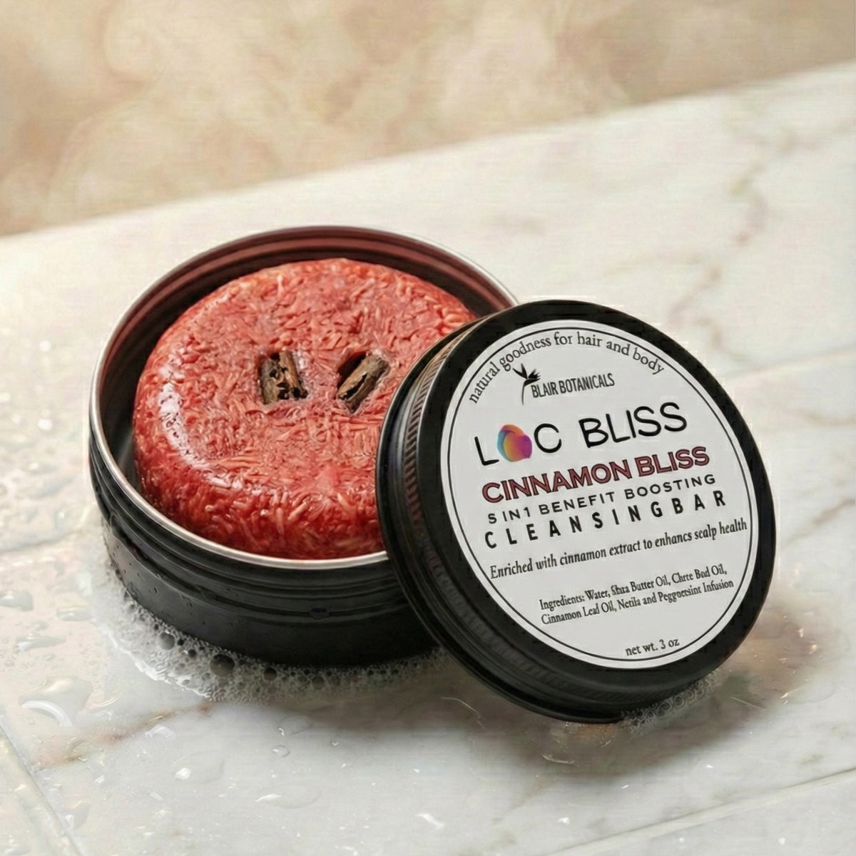 Loc Bliss Cleansing Bar — Residue-Free Loc Shampoo Bar | Natural Hair & Locs