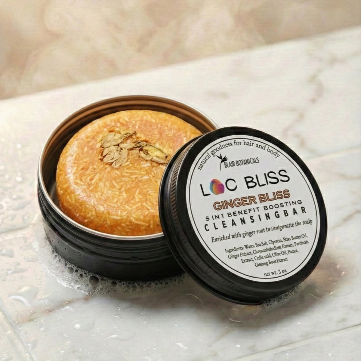 Loc Bliss Cleansing Bar — Residue-Free Loc Shampoo Bar | Natural Hair & Locs