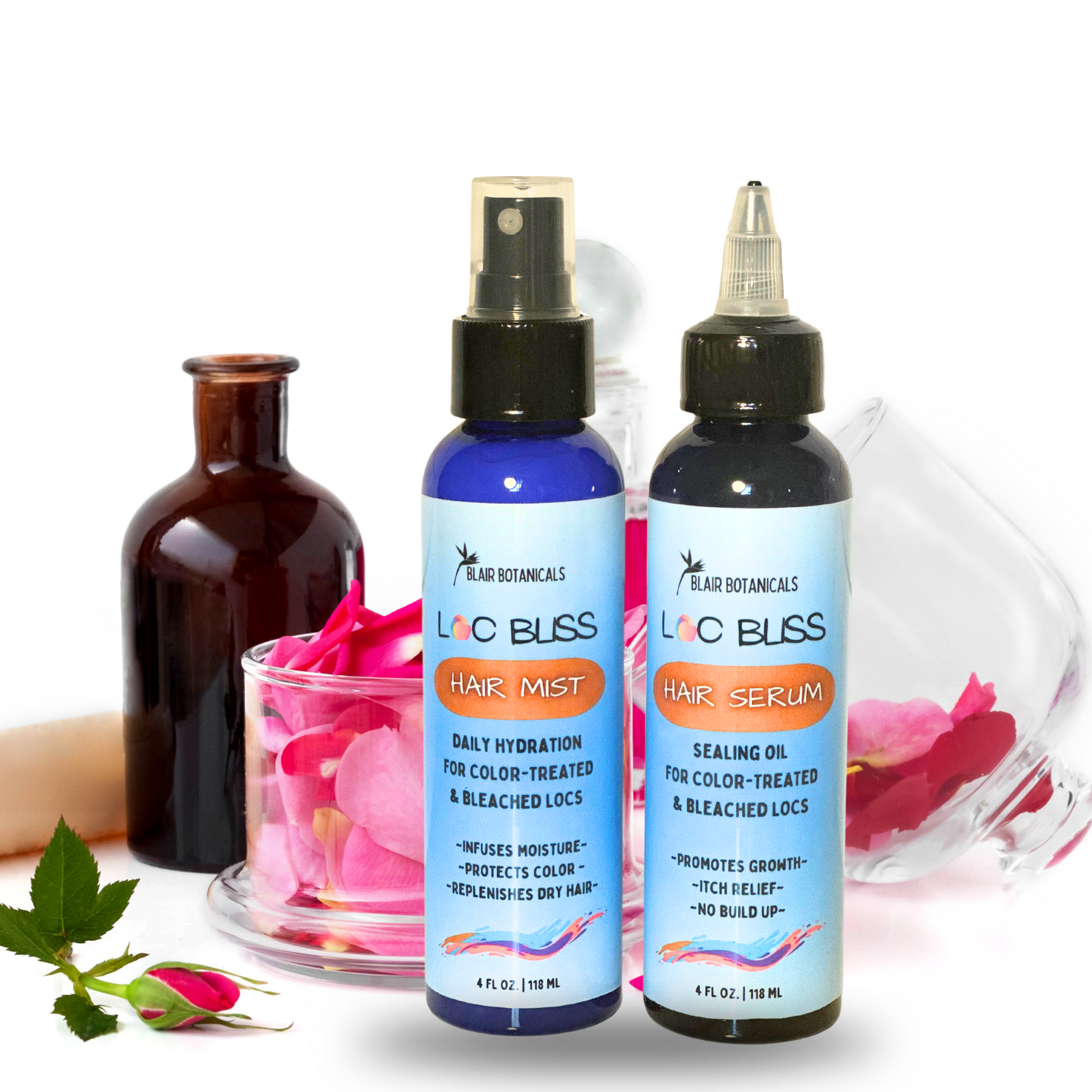 Loc Bliss Hydration Mist and Nourishing Serum moisture care bundle
