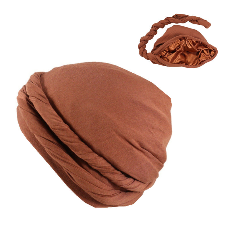 Easy Wrap Satin Lined Turbans