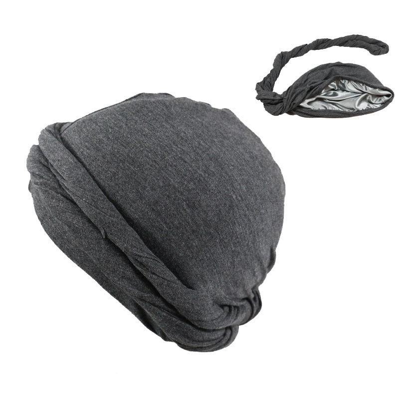 Easy Wrap Satin Lined Turbans