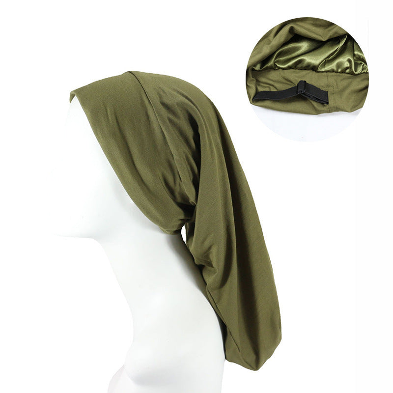 XL Satin Lined Cap (fits extra long hair, braids and locs)