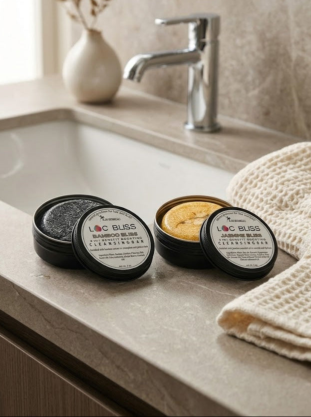Total Reset Loc Shampoo Bar Duo – Bamboo + Jasmine