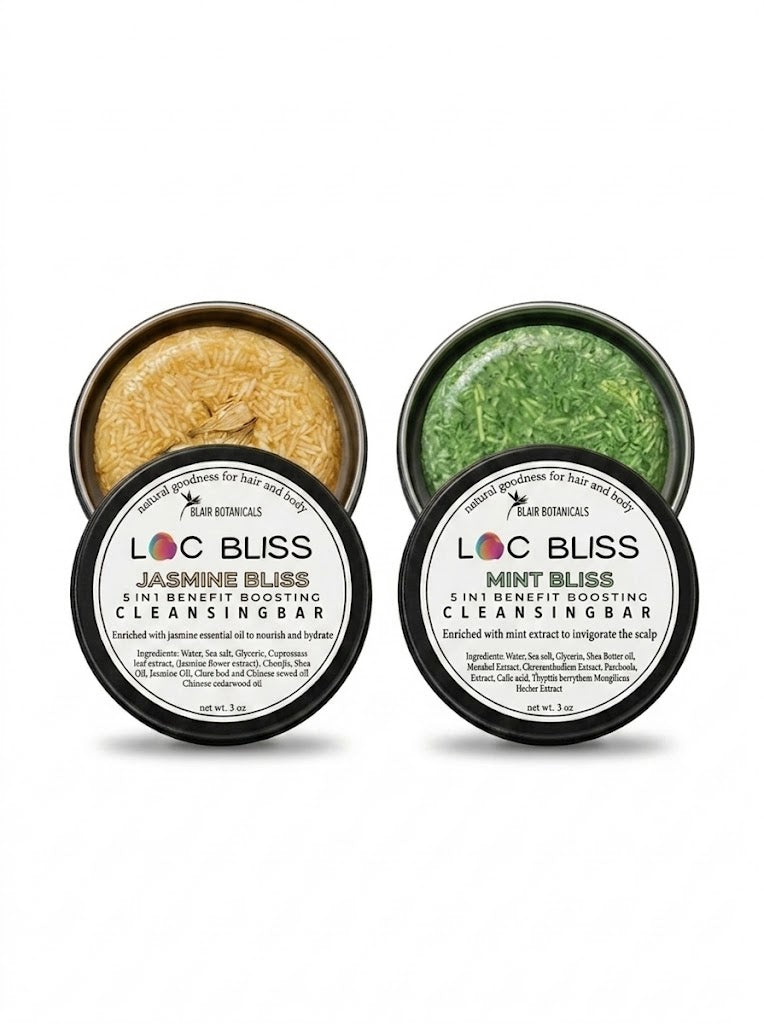Active Refresh Loc Shampoo Bar Duo – Mint + Jasmine